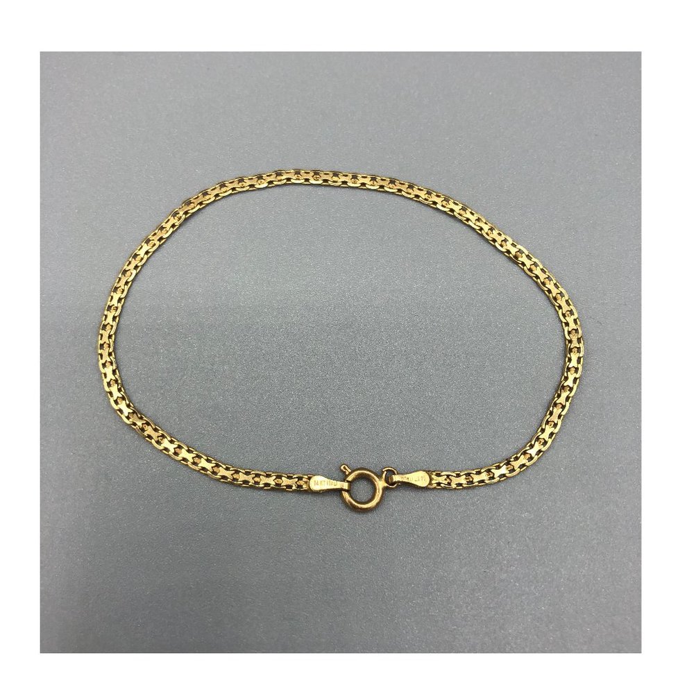 Genuine 14K Gold Charm Bracelet 7-inches